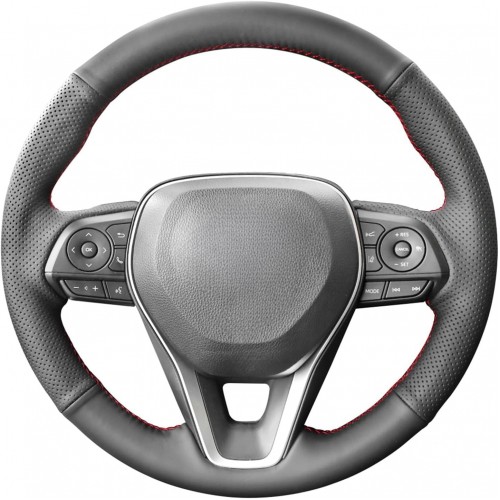 Loncky Car Steering Wheel Covers for Toyota Avalon RAV4 2019 2020 2021 2022 2023 2024/ Camry 2018-2024 / Toyota Corolla 2020-2025/Venza 2021-2024 OEM Interior Accessories 