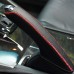 111Loncky Car Black Genuine Leather Custom Fit Handbrake Cover for Honda Acura TSX Interior Accessories