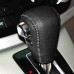 111Loncky Black Genuine Leather Car Custom Stitched Gear Shift Knob Cover for Honda CRV 2012 2013 2014 Automatic Accessories 