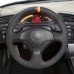 111Loncky Auto Custom Fit OEM Black Suede Steering Wheel Covers for Honda S2000 2000-2005 2006 2007 2008 2009 Honda Civic Si 2002 2003 2004 2005 Acura RSX 2002-2006 Accessories