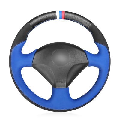 Loncky Auto Custom Fit OEM Genuine Leather Suede Steering Wheel Covers for Honda S2000 2000-2005 2006 2007 2008 2009 Honda Civic Si 2002 2003 2004 2005 Acura RSX 2002-2006 Accessories