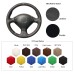111Loncky Auto Custom Fit OEM Black Genuine Leather Steering Wheel Covers for Honda S2000 2000-2005 2006 2007 2008 2009 Honda Civic Si 2002 2003 2004 2005 Acura RSX 2002-2006 Accessories