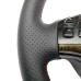 111Loncky Auto Black Genuine Leather Custom Steering Wheel Cover for BMW E39 E46 325i E53 X5 Interior Accessories Parts