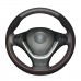 111Loncky Auto Black Genuine Leather Custom Fit Steering Wheel Covers for BMW E70 X5 2008 2009 2010 2011 2012 2013 E71 X6 2008-2014 Accessories Accessories