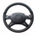 111Loncky Auto Custom Fit Black Genuine Leather Black Suede Steering Wheel Cover for Mercedes Benz GL350 BlueTEC GL450 4MATIC GL550 4MATIC Mercedes Benz ML250 BlueTEC 4MATIC ML350 ML350 4MATIC ML400 4MATIC ML550 4MATIC Accessories