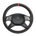 111Loncky Auto Custom Fit Black Genuine Leather Black Suede Steering Wheel Cover for Mercedes Benz GL350 BlueTEC GL450 4MATIC GL550 4MATIC Mercedes Benz ML250 BlueTEC 4MATIC ML350 ML350 4MATIC ML400 4MATIC ML550 4MATIC Accessories
