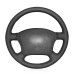 111Loncky Auto Custom Fit OEM Black Genuine Leather Car Steering Wheel Cover for Lexus GX470 2003-2009 / Lexus LX470 1998 1999 2000 2001 2002 2003 2004 2005 2006 2007 / Lexus LX450 1996 1997 Interior Accessories