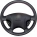 111Loncky Custom Fit Hand Stitched OEM Black Genuine Leather Suede Carbon Fiber Steering Wheel Cover for Acura CL 1998 1999 2000 2001 2002 2003 MDX 2001 2002 Interior Accessories