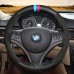 111Loncky Auto Black Red Suede Custom Steering Wheel Cover for BMW 128i 135i BMW 325i 328i BMW 328 xi BMW 328 i xDrive BMW 330 xi BMW 335i 335 xi BMW 335 d BMW 335 i xDrive Accessories Parts