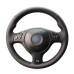 111Loncky Auto Black Artificial PU Leather Custom Steering Wheel Cover for BMW 3 Series E46 E46/5 Series 2004-2005/5 Series E39 2002-2003 / M3 2001-2006 / M5 2000-2003 Accessories