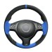 111 Loncky Black Suede Genuine Leather Custom Steering Wheel Cover for BMW E46 E39 330i 540i 525i 530i 330Ci M3 2001-2003 Interior Accessories