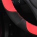 111Loncky Auto Black Red Suede Steering Wheel Covers for BMW E92 M3 2013 2012 2011 2010 2009 / 2011 BMW 1 Series M Interior Accessories Parts