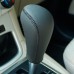 111Loncky Black Genuine Leather Custom Gear Shift Knob Cover for Ford Fiesta Ford Focus 2 Automatic Accessories for sale