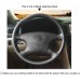 111Loncky Black Genuine Leather Custom Fit Car Steering Wheel Cover for Toyota Avalon 2002 2003 2004 Camry 2002 2003 2004 Highlander 2001 2002 2003 Automotive Interior Accessories