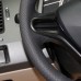 111Loncky Auto Black Genuine Leather Steering Wheel Cover for Honda Civic Civic 8 2006 2007 2008 2009 2010 2011 (3-Spoke) Accessories