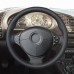 111Loncky Auto Black Genuine Leather Custom Fit Steering Wheel Cover for BMW E39 5 Series 1999 2000 2001 2002 2003 E46 3 Series 1999-2004 2005 E53 X5 2000-2006 E36 Z3 1996 1997 1998-2002 Accessories