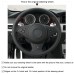 111Loncky Auto Black Genuine Black Suede Leather Custom Fit Steering Wheel Cover for BMW E60 M5 2005-2008 E63 E64 Cabrio M6 2005-2010 Accessories