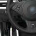 111Loncky Auto Black Genuine Black Suede Leather Custom Fit Steering Wheel Cover for BMW E60 M5 2005-2008 E63 E64 Cabrio M6 2005-2010 Accessories