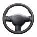 111Loncky Auto Black Genuine Leather Custom Fit Steering Wheel Covers for Toyota Corolla 2004 2005 2006 Caldina 2002 2003 2004 2005 2006 2007 RAV4 2004 2005 Scion tC 2005-2008 2009 2010 Accessories