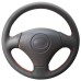 111Loncky Auto Custom Fit Car Black Genuine Leather steering wheel covers for Toyota Vios Old Corolla Mark 2 Lexus GS430 GS300 2004 Accessories