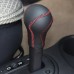 111Loncky Black Genuine Leather Custom Fit Gear Shift Knob Cover for 2013 2014 2015 2016 Nissan Versa / 2014 2015 2016 Nissan Versa Note Automatic Automatic Accessories
