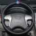 111Loncky Auto Black Genuine Leather Car Custom Fit Steering Wheel Cover for 2007 2008 2009 2010 2011 Toyota Camry 2008 2009 2010 2011 2012 2013 Toyota Highlander
