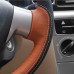 111Loncky Auto Genuine Leather Car Steering Wheel Cover for 2009 2010 2011 2012 2013 Toyota Corolla LE 2009 2010 Toyota Corolla XLE 2012 2013 Corolla L 2009 2010 Toyota Corolla S Matrix Accessories