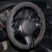 111Loncky Auto Custom Fit OEM Black Suede Leather Car Steering Wheel Cover for BMW 228i 230i 320i 328i 330i 335i 340i 428i 430i 435i 440i 525i 535i 550i 640i 650i Accessories