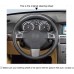 111Loncky Black Genuine Leather Custom Fit Car Steering Wheel Cover for Opel Astra 2004 2005 Corsa 2009 Zaflra 2004 2005 2006 Accessories