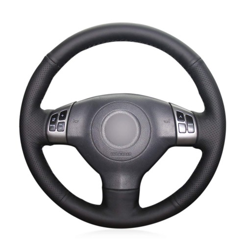 Loncky Auto Leather Custom Steering Wheel Cover for Suzuki SX4 Crossover Alto Old Swift Interior Accessories