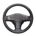 111Loncky Auto Genuine Leather Custom Steering Wheel Covers for Toyota RAV4 2006 2007 2008 2009 2010 2011 2012 RAV4 EV 2013 2014 Yaris 2007-2011 Scion XB 2008-2015 XD 2008-2014 Interior Accessories